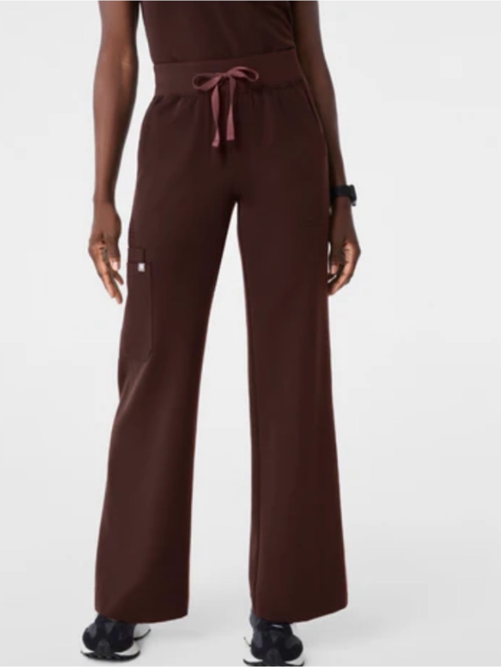 FIGS Isabel Wide Leg Scrub Pants XL Espresso NWT